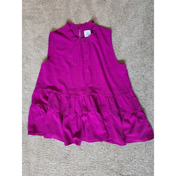 Shop the‎ Mint Medium Get a Reaction Tiered Tank - Picture 4 of 5